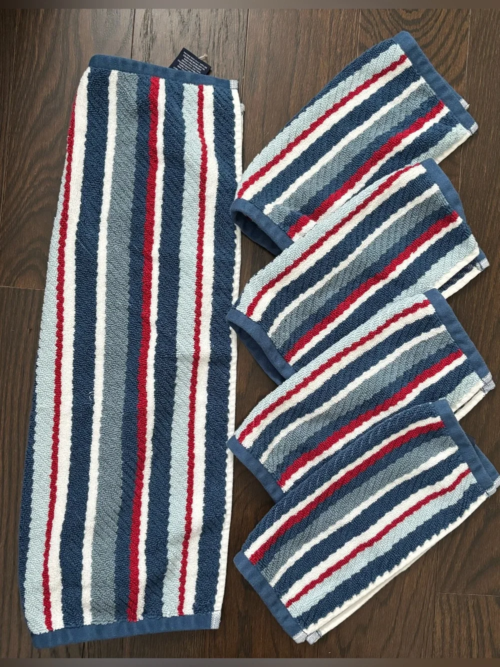 NAUTICA HOME BATH TOWELS AMERICANA NAUTICAL